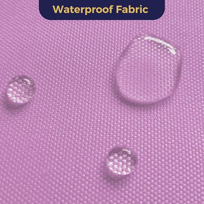 Foreate Waterproof Canvas Fabric by The Yard 600D Upholstery Fabric for Chairs 58" Wide Indoor Outdoor Water Resistant Canvas Polyester Material Sewing DIY Cloth, 10 Yards Pink