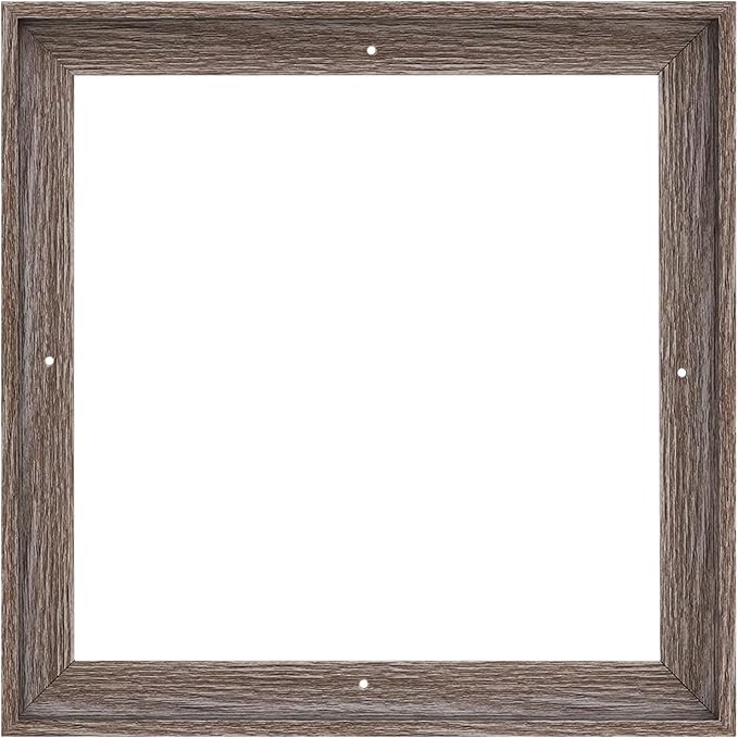 Pixy Canvas Floater Frame 4x4 for 1-1/2 (1.5) inch Deep Canvas Paintings/Canvas Prints/Wood Canvas Panels/Wall Art/Wall Decor/Home Decor/Artwork (Gray Oak, 4 x 4 inch, Square)