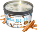 Magnificent 101 Long-Lasting Home Blessing - Love & Laughter Aromatherapy Smudge Candle - 6 Oz - 35-Hour Burn - Soy Wax, Sage, Bergamot & Sandalwood - Meditation & Manifestation - Sage Candle