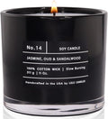 Lulu Candles | Jasmine, Oud & Sandalwood | Luxury Scented Soy Jar Candle | Hand Poured in The USA | Highly Scented & Long Lasting (11 Oz.)