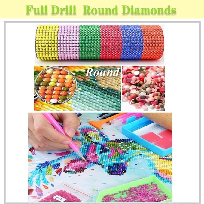 VIGEGU Christmas Diamond Art Kits for Adults,Winter Christmas Boots Bell Diamond Painting Kits for Beginners 5D Diamond Art,DIY Full Drill Round Gem Art Paintings for Home Wall Decor 12x16 in