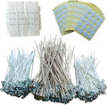 200Pcs 6 Inch Candle Wick 100Pcs 8 Inch Cotton Candle Wicks, 300Pc Wick Stickers, 20 Pcs Candle Wick Holders, Wick Clips,Candle Wicks for Candle Making, Candle DIY