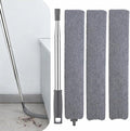 Retractable Gap Dust Cleaner with Extension Pole, Cleaning Tools with 3 Microfiber Dusting Cloths, Extendable Long Handle Duster for Cleaning Under Refrigerator Furniture Appliance