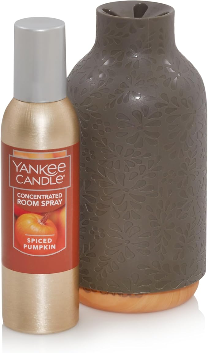 Yankee Candle Concentrated Air Freshener Room Spray, Odor Eliminator for Home, Bathroom, Spiced Pumpkin, 1.5 Oz (Pack of 6)