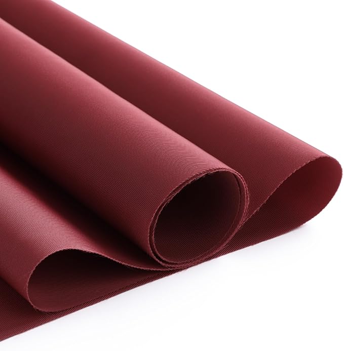 Nylon Fabric, 58" W 420D Waterproof Fabric 2 Yard Ripstop Nylon Material Outdoor Upholstery Twill Sewing Material for Patio Chair, Lining, Cushion, Purse, Tote Bag, Tent, Tarp Cover, DIY Project Red