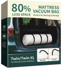 Memory Foam Mattress Vacuum Bag for Moving and Storage – Heavy Duty Compression Bag with Straps, Vacuum Bag for Memory Foam Mattress (Twin/Twin-XL)
