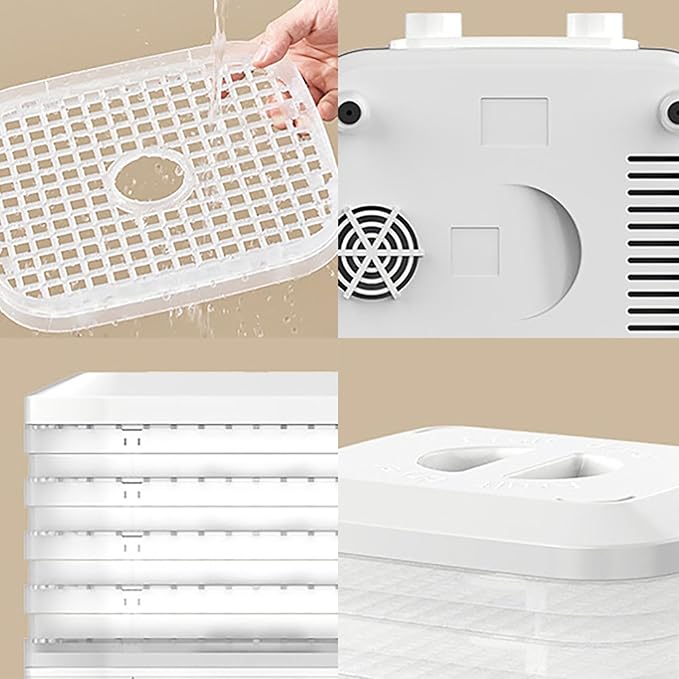 Food Freeze Dryer Machine for Home with 5 Trays, Candy Freeze Dryer with Smart Timer & Temp Control, Freeze Dried Snack Maker for Fruit, Meat & Veggies Storage (White)