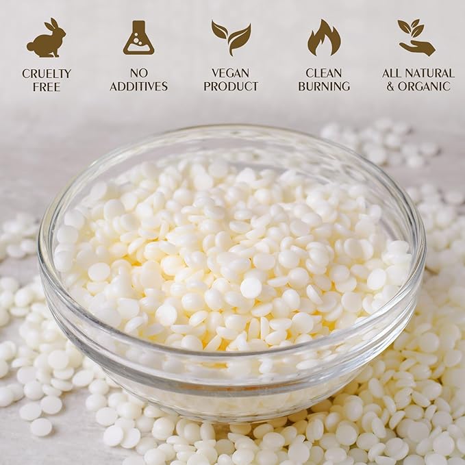 Soy Wax, Waxcanpy Natural Candle Wax, Organic Soy Wax for Candle Making from Farm (2lb)
