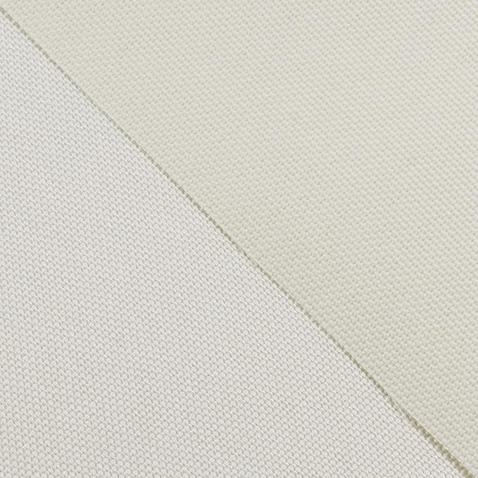 Soft Waterproof Canvas Fabric PU Backing, 600 Denier Ripstop UV Protection 80 x 60 Inch Canvas Cordura Fabric for Outdoor/Indoor, DIY Crafts, Bags, Awning, Marine, Furniture Cover(Ivory)