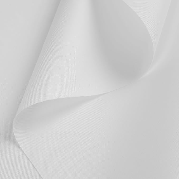 Nylon Fabric, 58"W 420D Waterproof Fabric 1 Yard Ripstop Nylon Material Outdoor Upholstery Twill Sewing Material for Patio Chair, Lining, Cushion, Purse, Tote Bag, Tent, Tarp Cover, DIY Project White