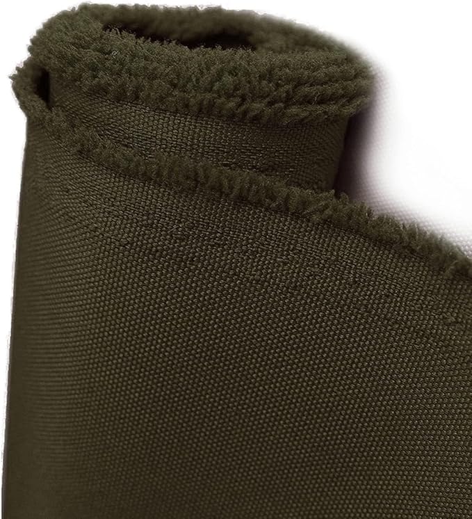 Foreate Waterproof Canvas Fabric by The Yard 600D Upholstery Fabric for Chairs 58" Wide Indoor Outdoor Water Resistant Canvas Polyester Material Sewing DIY Cloth, 8 Yards Army Green