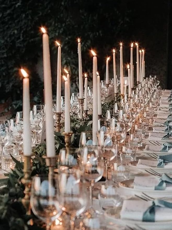 1-Pack Classic Tall Taper Candle Mold,Clear Plastic Pillar Candle Mold,Church Christmas Candlelight Dinner Valentine's Day (12.87inch)