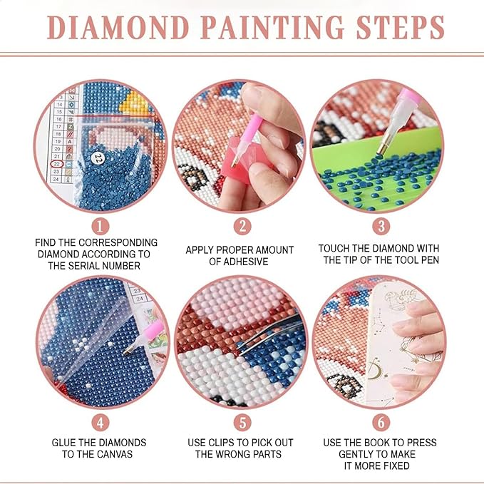 GUAIEUW Diamond Painting Kits for Adult Beginner Round Full Diamond 5D DIY Diamond Art Kit Gift - Season Theme Summer Beach Drinks Diamond Painting Home Wall Decor 20x24 Inch
