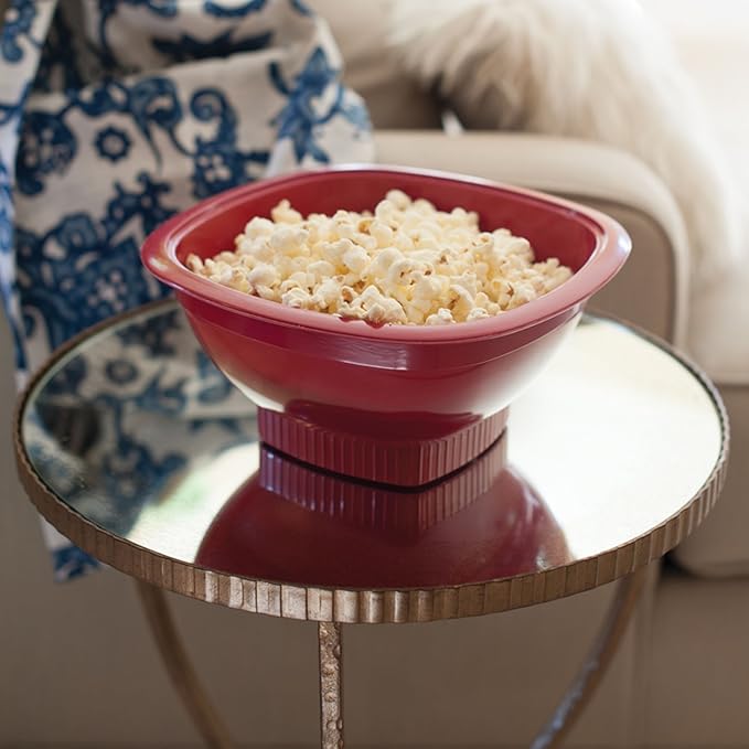 Nordic Ware Microwave Popcorn Popper, Red, 12 Cup