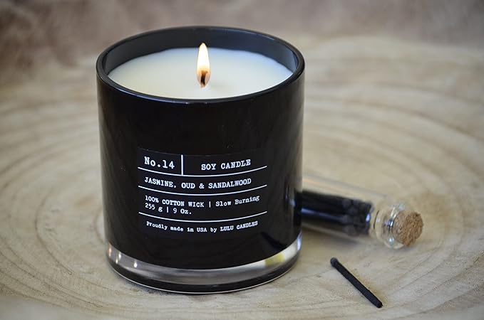 Lulu Candles | Blood Orange & Grapefruit | Luxury Scented Soy Jar Candle | Hand Poured in The USA | Highly Scented & Long Lasting (9 Oz. 2 Pack)