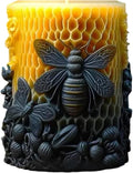Honeycomb Cylinder Silicone 3D Flower & Rose Mold - Peony & Candle Mold for Resin, Clay & Soap Making - Craft Supplies
