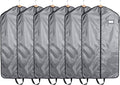 Covermates Keepsakes Garment Bag Set for Closet Storage and Travel – Breathable Suit and Dress Bags with ID Window and Carrying Handles – Heavy-Duty Hanging Wardrobe Protection Set, Grey