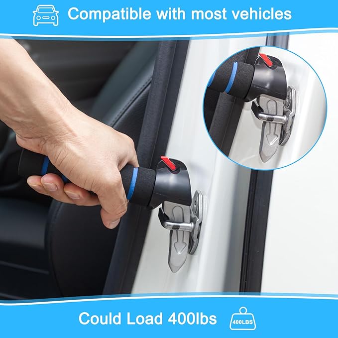 Shouken 3 in 1 Car Door Handle for Elderly-Car Handle Assist - Vehicle Support - Standing Mobility Aid Tool -Door Latch for Seniors