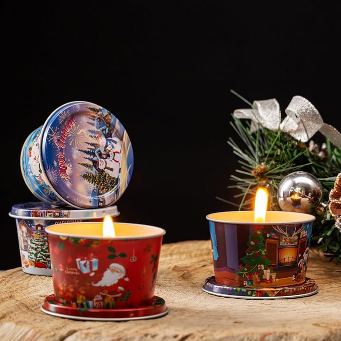 18 Pack Scented Candle Sets | Merry Christmas Aromatherapy Traverl Jar Candles | Soy Wax Candle Sets with 10% Essential Oils for Home and Travel |Gift Sets for Christmas Women