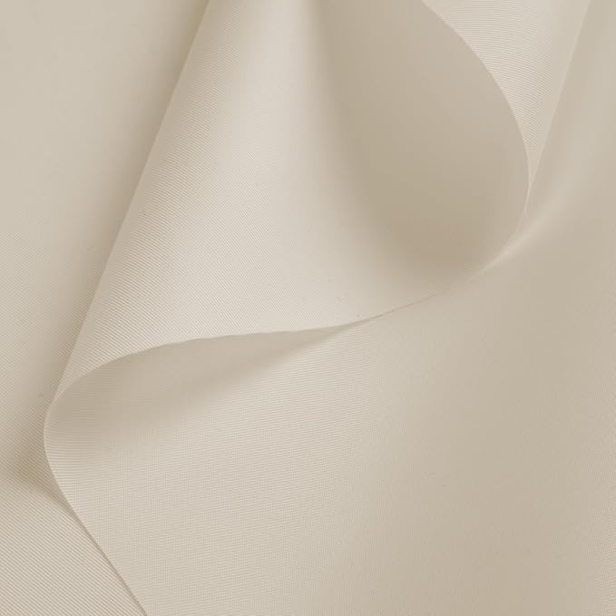 Nylon Fabric, 58"W 420D Waterproof Fabric 6 Yard Ripstop Nylon Material Outdoor Upholstery Twill Sewing Material for Patio Chair, Lining, Cushion, Purse, Tote Bag, Tent, Tarp Cover, DIY Project Ivory