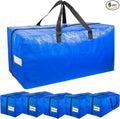 Extra Large Moving Bags with Strong Handles, 6 Pack Heavy Duty Storage Bags with Smooth Zipper, Oversized Storage Tote for Clothes Moving Supplies Dorm Essentials Household Containers