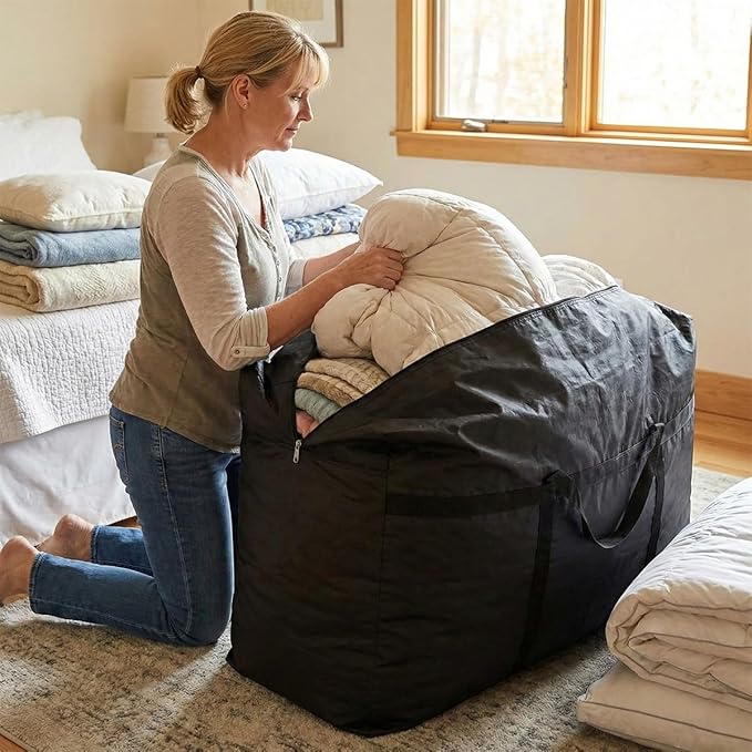 Extra-large Tarp Storage Bag (Black, 31Gal/120L)