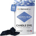 Colonial Blue Candle Dye - Made in The USA - Premium Colorants - Highly Concentrated - Popular Colors for Paraffin or Soy Wax - Great for Professionals or Hobbyist - 10 Dye Chips