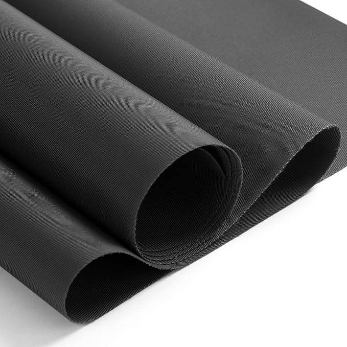 Nylon Fabric, 58"W 420D Waterproof Fabric 10 Yard Ripstop Nylon Material Outdoor Upholstery Twill Sewing Material for Patio Chair, Lining, Cushion, Purse, Tote Bag, Tent, Tarp Cover, DIY Project Grey