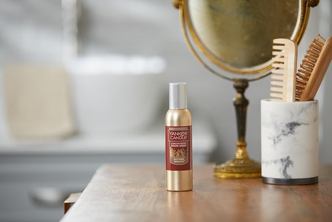 Yankee Candle Concentrated Air Freshener Room Spray, Odor Eliminator for Home, Bathroom, Autumn Wreath, 1.5 Oz (Pack of 6)
