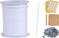 Candle Wick,200 Ft 35 PLY Candle Wicks Roll,Candle Wicks for Candle Making with Wick Stickers,Wick Holders,and Wick Bases.（35 PLY）
