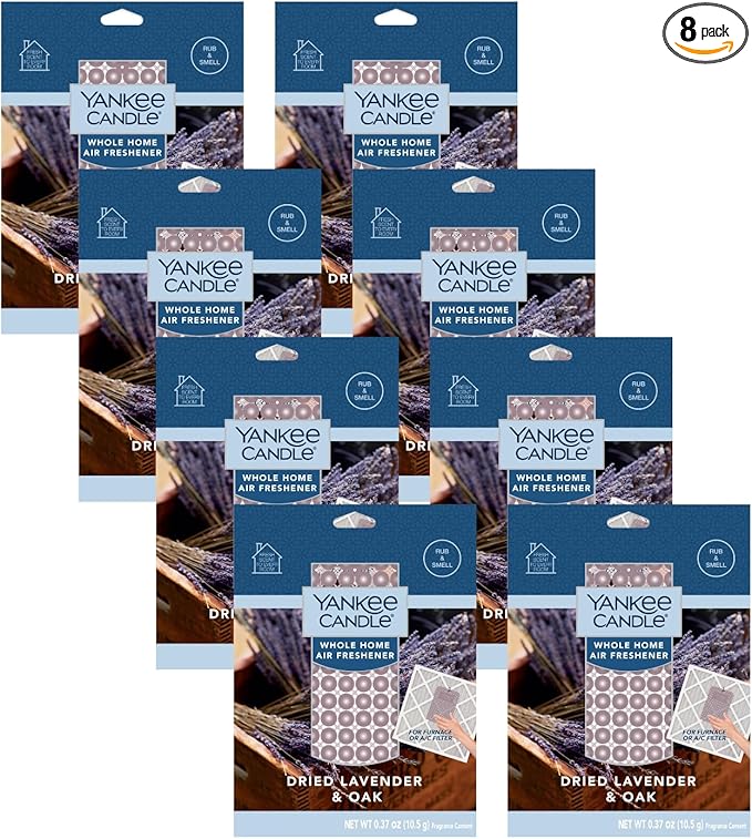 Yankee Candle Dried Lavender & Oak Whole Home Air Freshener (Pack of 8)