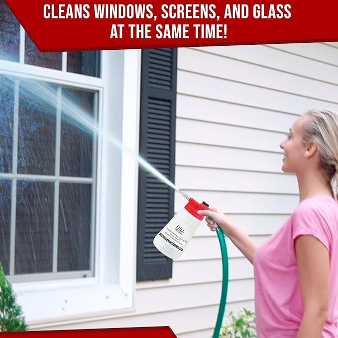 Full Exterior Refill Kit – Crystal Powder Outdoor Cleaner Packets, 8 oz, Each 4 oz Bag Makes Up to 640 fl oz, Non-Toxic, No Scrub, No Rinse Cleaning Solution