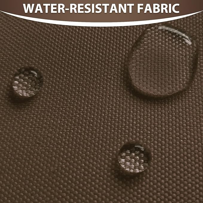 Waterproof Canvas Fabric by The Yard 58inch 600D Upholstery Material Polyester Fabric Outdoor Water Resistant Fabric for Sewing Chair Patio Cushion Purse Bag Interior, 8 Yard Brown