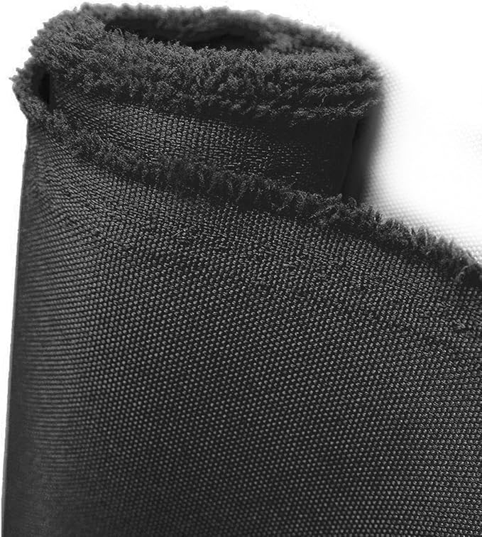 Foreate Waterproof Canvas Fabric by The Yard 600D Upholstery Fabric for Chairs 58" Wide Indoor Outdoor Water Resistant Canvas Polyester Material Sewing DIY Cloth, 15 Yards Black