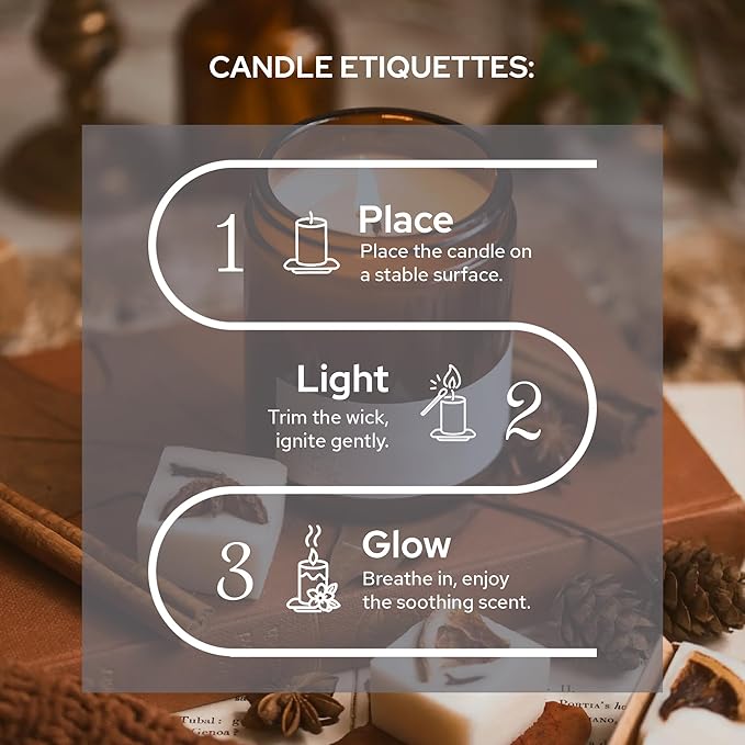 Carnatia Smoke & Vanilla Scented Candle – 7 oz | 100% Soy Wax with Cotton Wick | 50 Hour Burn | Aromatherapy Candle for Home, Cozy Mood & Relaxation | Gift for Women & Men