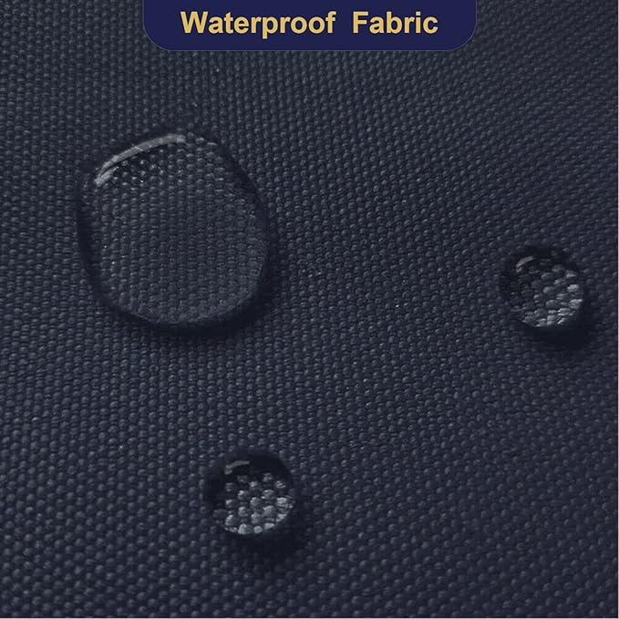 Foreate Waterproof Canvas Fabric by The Yard 600D Upholstery Fabric for Chairs 58" Wide Indoor Outdoor Water Resistant Canvas Polyester Material Sewing DIY Cloth, 3 Yards Navy Blue