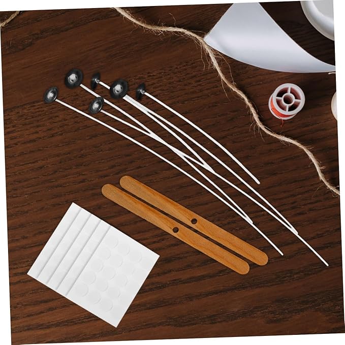 jojofuny 1set Candle Making Kit Complete Candle Craft Tools Wicks Holders Stickers for Crafting and Birthday Party Decorations