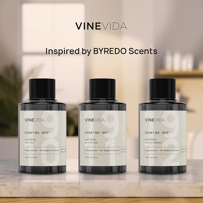 VINEVIDA [16 Oz] Inspired by: Accord Oud; Fragrance Oil for Candle Making and Soap Making - Premium Candle Scents for Soy Candles