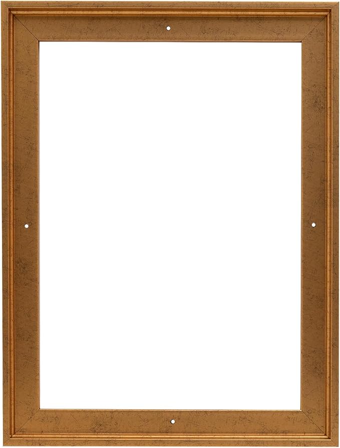 Pixy Canvas Floater Frame 20x30 for 3/4 (0.75) inch Deep Canvas Paintings/Canvas Prints/Wood Canvas Panels/Wall Art/Wall Decor/Home Decor/Artwork (Rustic Gold, 20 x 30 inch, Portrait)