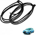 Automotive Door Weather Stripping for Honda Fit Sedan 2003-2008 OE:72350/72310/72850/72810-SEL-T01, Thickened Weather Stripping Rubber Seal Trim Soundproof Dustproof,Full Set