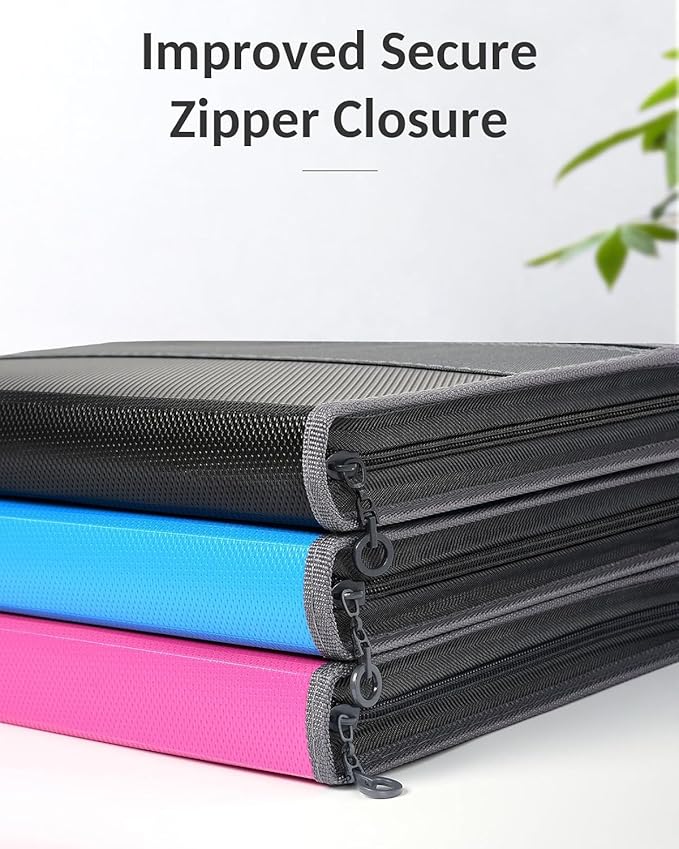 Sooez Accordion File Organizer with Safe Zipper, 12 Pocket Expanding File Folder with Front Pencil Pouch, Portable Monthly Paper Bill Tax Receipt Organizer, School Office Supplies, Letter Size, Teal