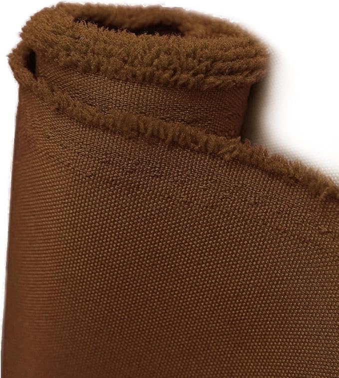 Foreate Waterproof Canvas Fabric by The Yard 600D Upholstery Fabric for Chairs 58" Wide Indoor Outdoor Water Resistant Canvas Polyester Material Sewing DIY Cloth, 8 Yards Brown