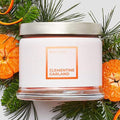 PartyLite 3-Wick Jar Candle, Highly Fragranced Clean Burning Glass Candle, 25-45 Hours Burn Time (Clementine Garland)