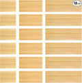 18 Pack Bamboo Drawer Dividers Inserts 3 Sizes Adjustable for Drawer Organizers Kitchen Utensils Storage Home Office Bathroom Dresser Cosmetic, 7.1 x 2.3 in, 4.7 x 2.3 in, 3.15 x 2.3 in