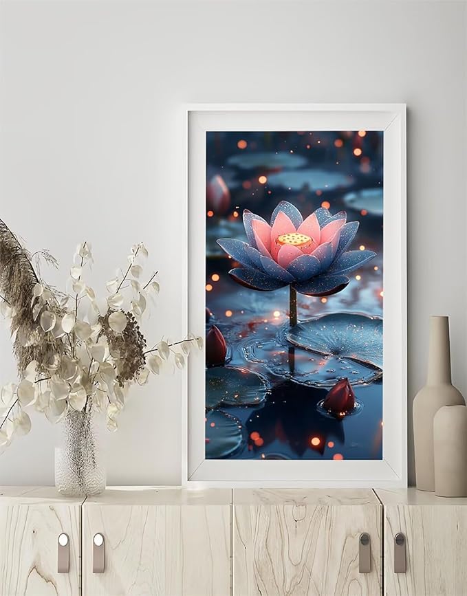 Plant Diamond Art Kits Adults, 5D Diamond Painting Candle, DIY Round Full Drill Crystal Art Kits for Adults, Rhinestone Embroidery Cross Stitch Gem Paintings Kits for Room Decor, Gifts 36x72in 8UR8-NP