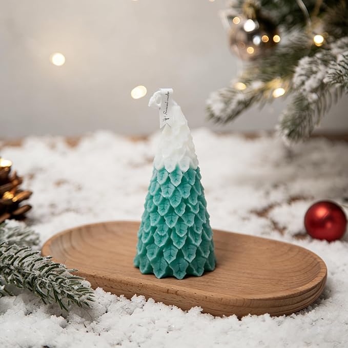 8 pcs Silicone Candle Making Molds Set, 3D Silicone Mold, Pumpkin Christmas Tree Pine Cone Yarn Ball Bubble Cube Soap Baking Desser Soy Wax Candle Mold, DIY Scented Candle (with 100pcs Wax Core)