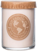 ECO CANDLE CO. Recycled Candle, Lovely, 18 oz. - Scents Of Lavender, Rosewood, Orchid, Bergamot, Cedarwood, & Musk - 100% Soy Wax, No Lead, Kraft Paper Label & Lid, Hand Poured, Midwest Grown Soybeans