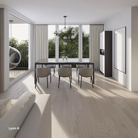 Flooret Engineered Hardwood Plank Flooring Silvan 6" Bestsellers Sample Kit | 5 Pieces of 12" Cut Samples from Real Planks | DIY Click or Glue Installation, Real Wood Wear Layer, and Scratch Resistant