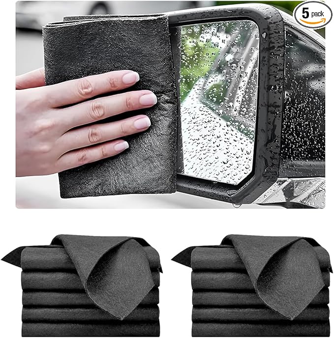10PCS Thickened Magic Cleaning Cloth, 10"×8" Microfiber Cleaning Cloth Streak Free Polishing Towel, Reusable Lint Free Cleaning Rags for Car Mirror Glass Window TV Screen