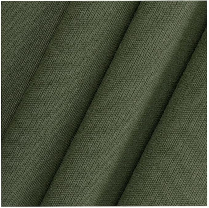Mybecca Waterproof Canvas Marine Fabric 600 Denier Indoor/Outdoor PU Backing UV Protector Olive 5 Yards